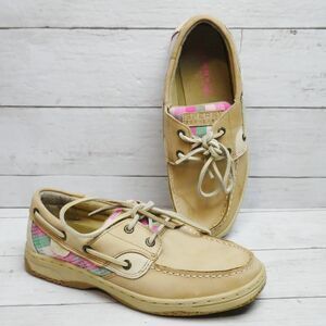 Sperry Top-sider Girls Size 4M Bluefish Linen/Sundress YG42709 Shoes READ DESC